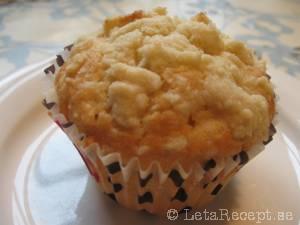 Äppelmuffins med crumble recept