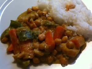 Kikärtsgryta med curry recept