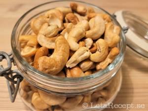 Rostade cashewnötter recept
